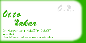 otto makar business card